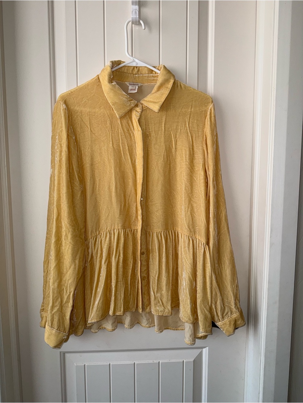 Sundance Silk Peplum Blouse